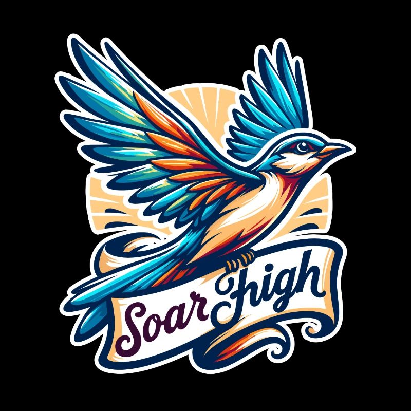 Soar High - Vogel Illustration
