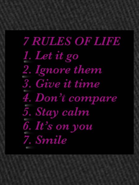 Rules of life 2