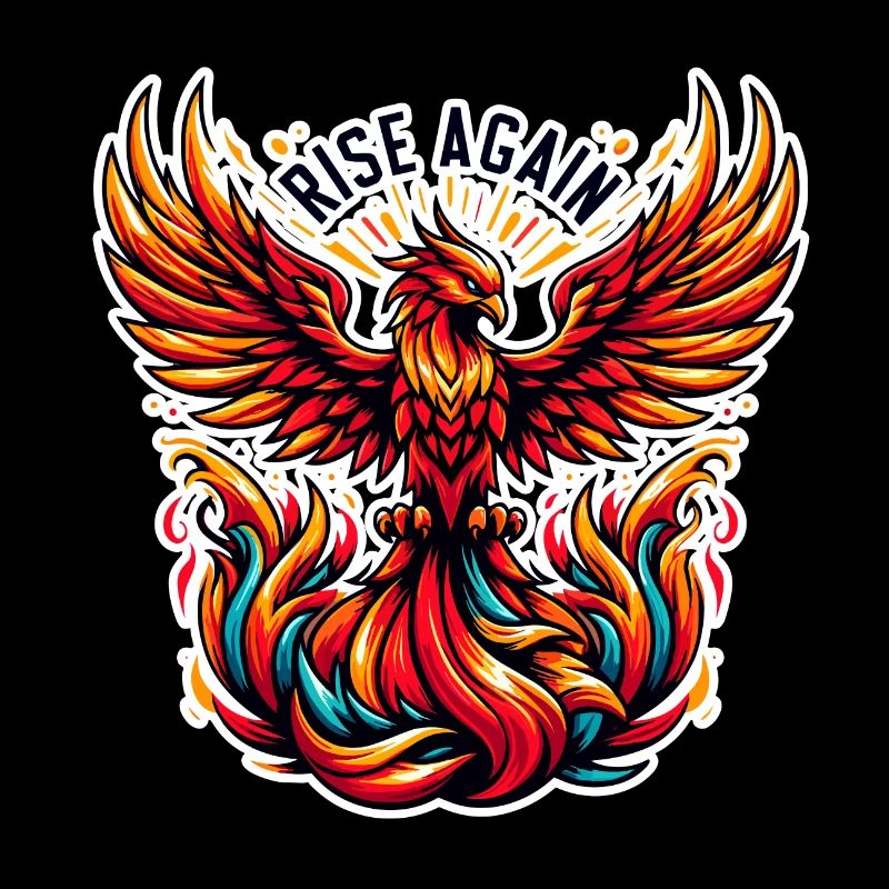 Rise Again - Phoenix Illustration