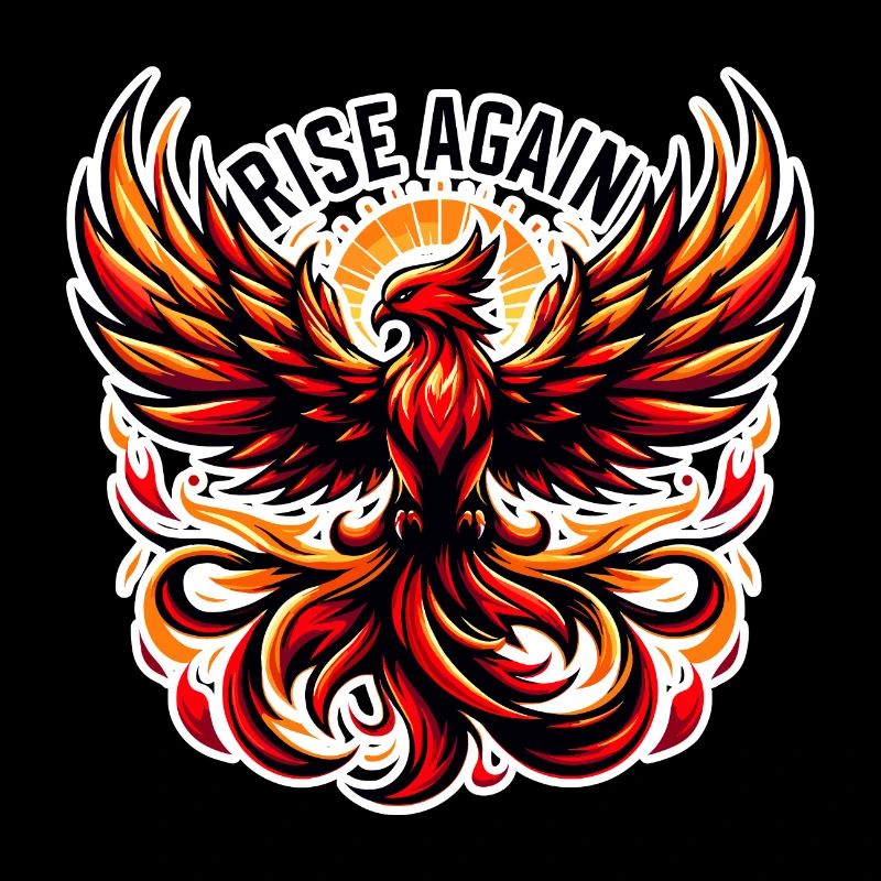 Rise Again - Phoenix Illustration