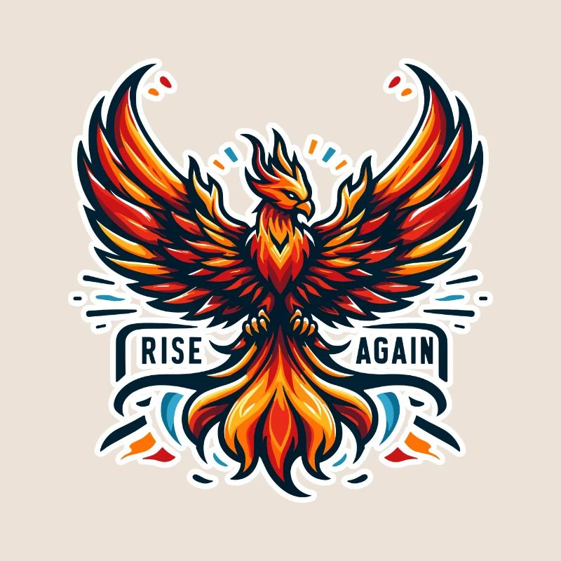 Rise Again - Phönix Illustration