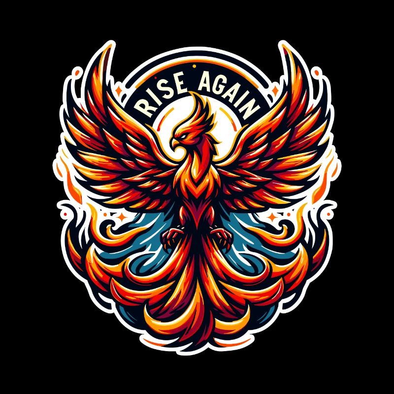 Rise Again - Phoenix Illustration
