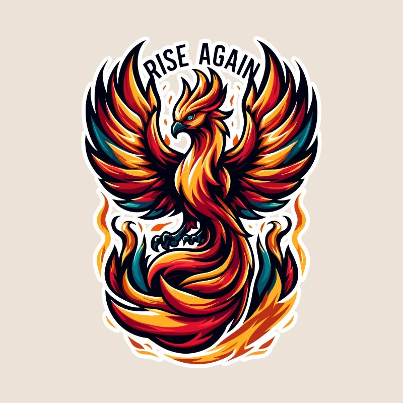 Rise Again - Phönix Illustration