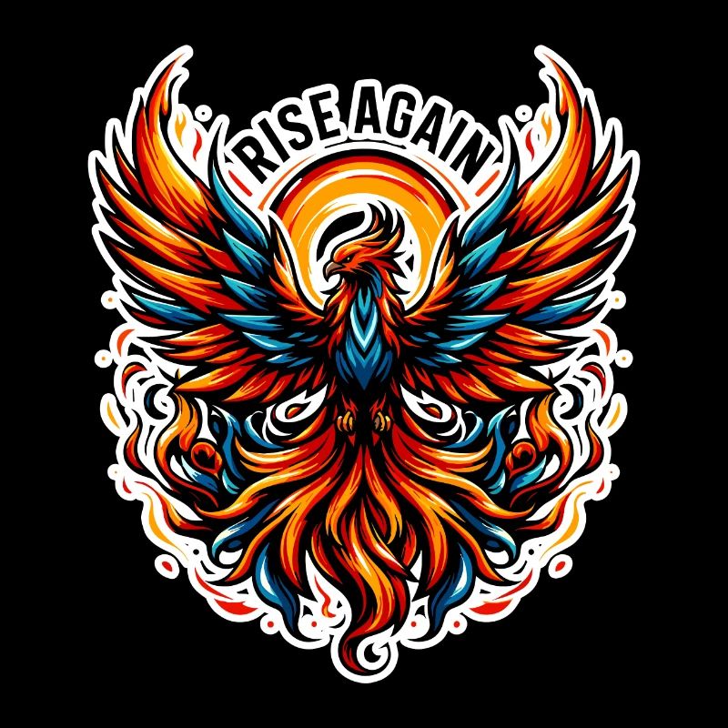 Rise Again - Phönix Illustration