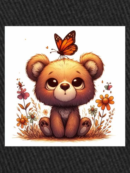 Ours avec papillon