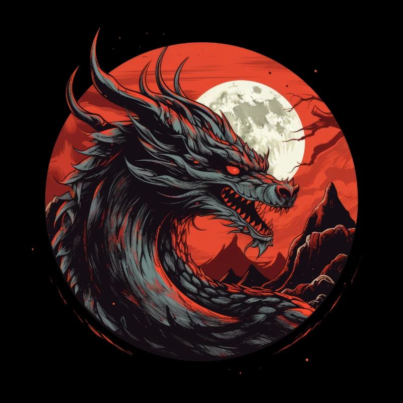 Dragon de la nuit rouge