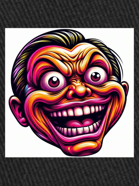 Dessin animé d’homme fou