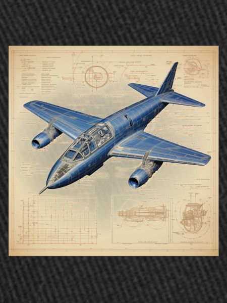Plan d’un avion à réaction