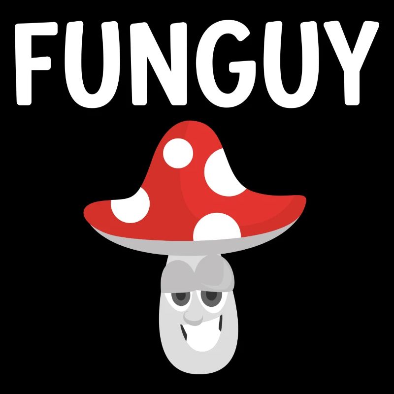 Fun guy funny T shirt Screenprinted Mushroom Humor