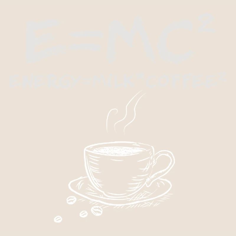 E MC2 Funny Science Coffee Café au lait énergétique