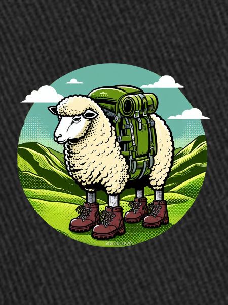 Sheep Hiking Pop Art