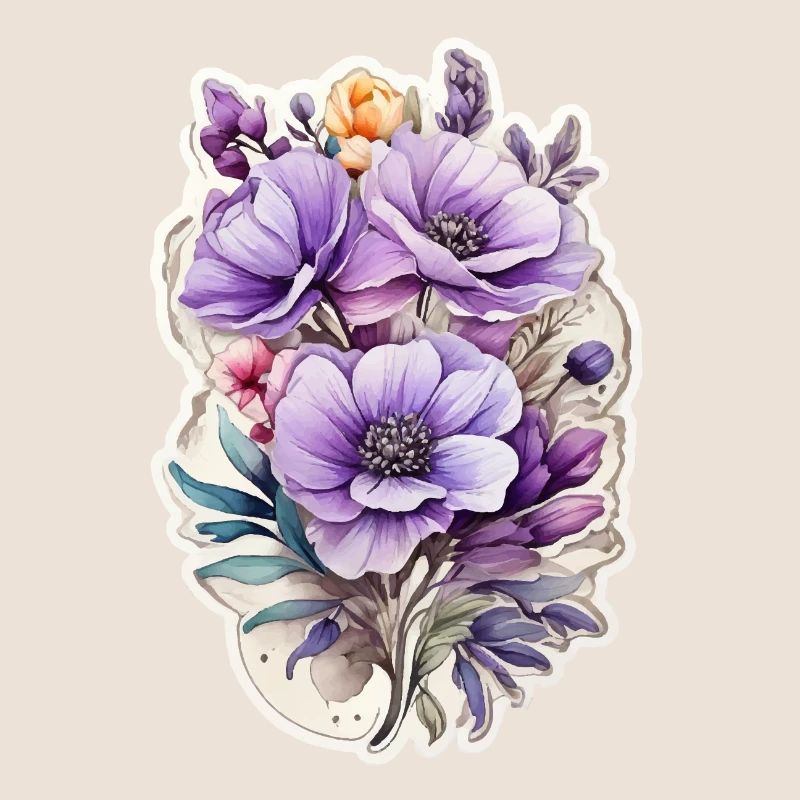 Fleur sauvage bleue
