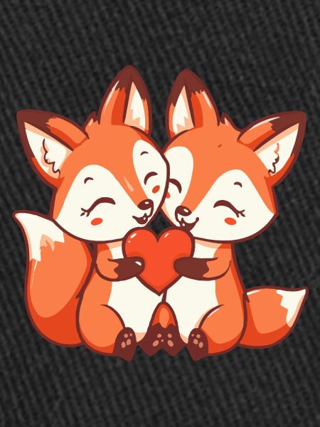Fox Comic Couple Amour