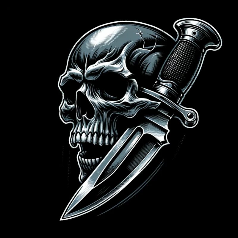 Shadow Strike: Skull Pierced by Dagger