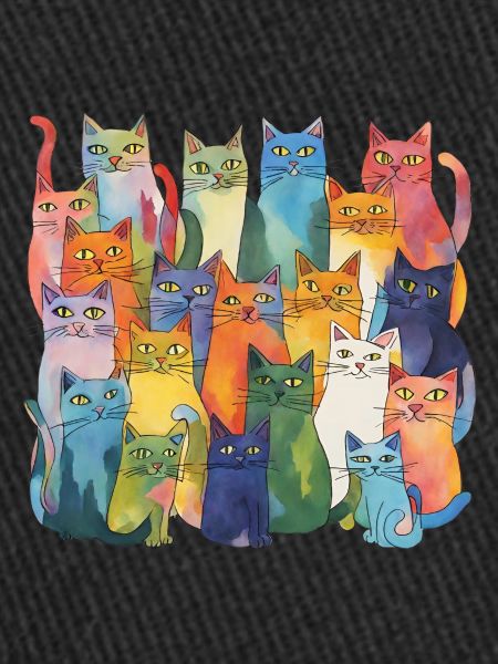 Bunte Katzen
