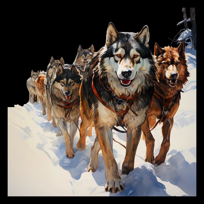 Il existe de nombreux types de chiens de traîneau