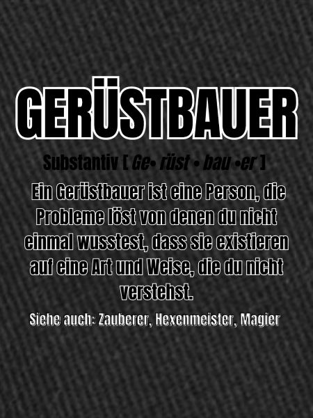 GERÜSTBAU Text