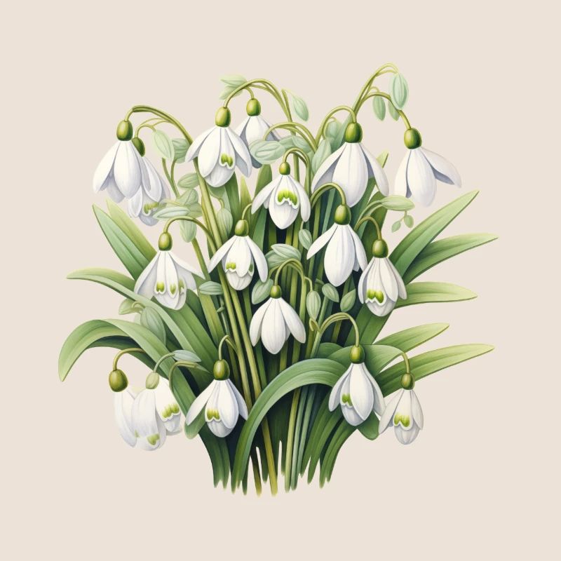 Bouquet de perce-neige