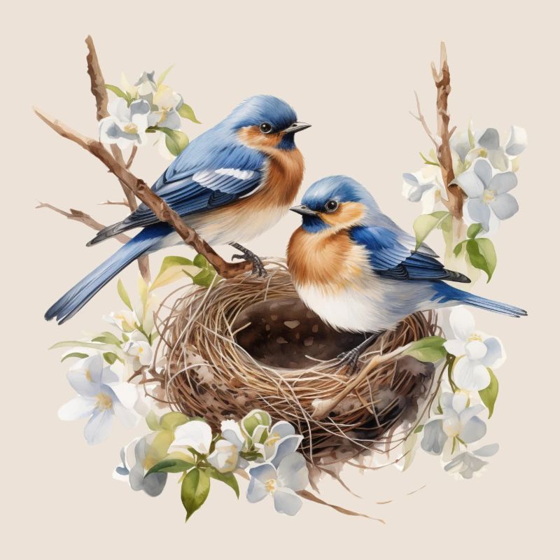 Singvogel-Nest