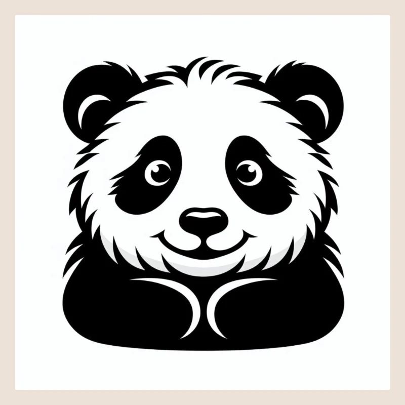 Ours panda joyeux