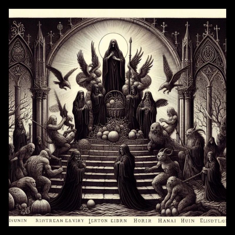 Gothic easter themed art