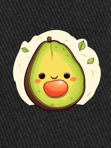 Happy avocado with pit