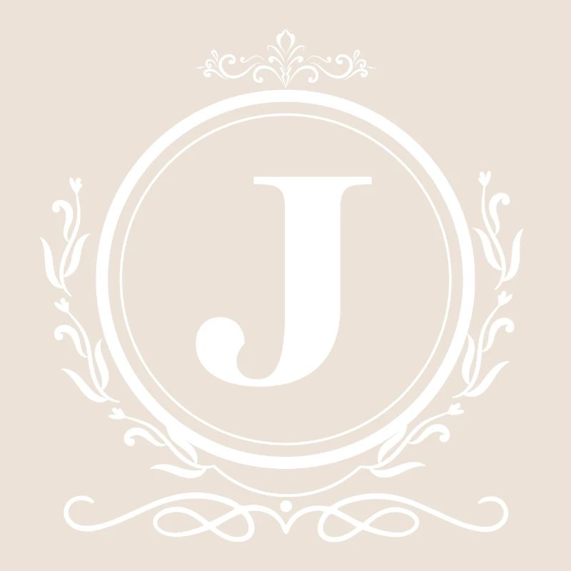Buchstabe J Dekoration