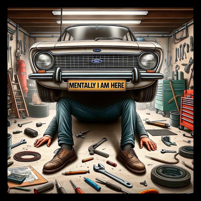 Autowerkstatt - mentally I am here