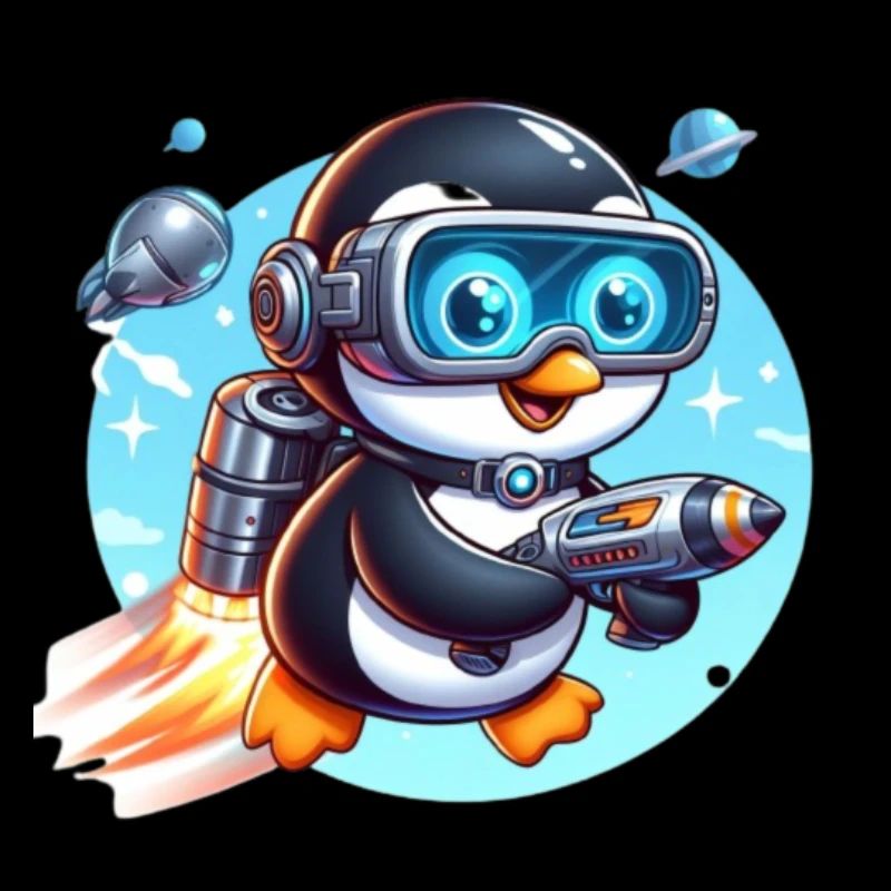 Futuristischer Pinguin 4