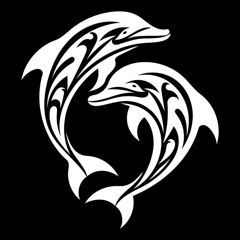 Tatouage tribal Dauphins sauteurs