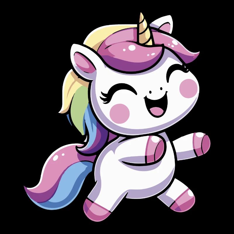 Danse de la licorne heureuse