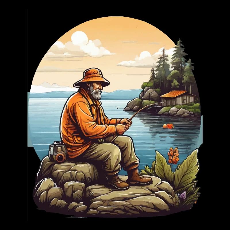 Pêcheur à la ligne