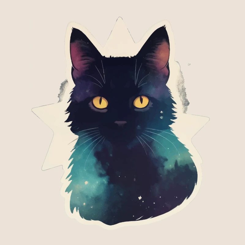 Chat dans les étoiles