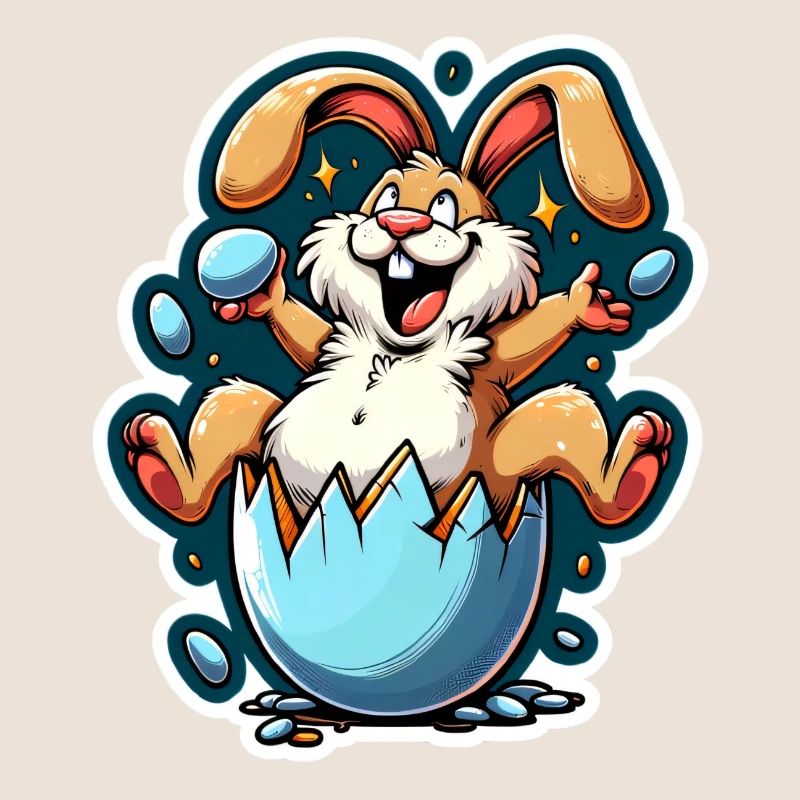 Lapin de Pâques Drôle
