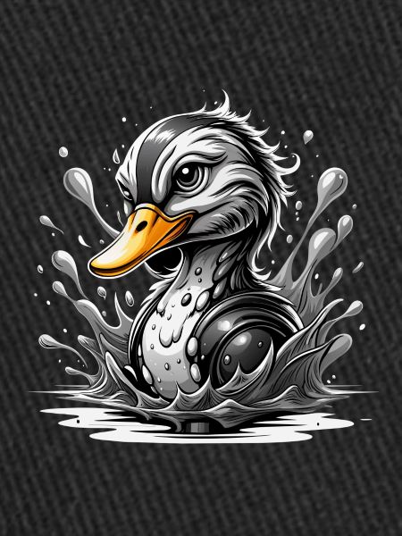 Canard noir et blanc