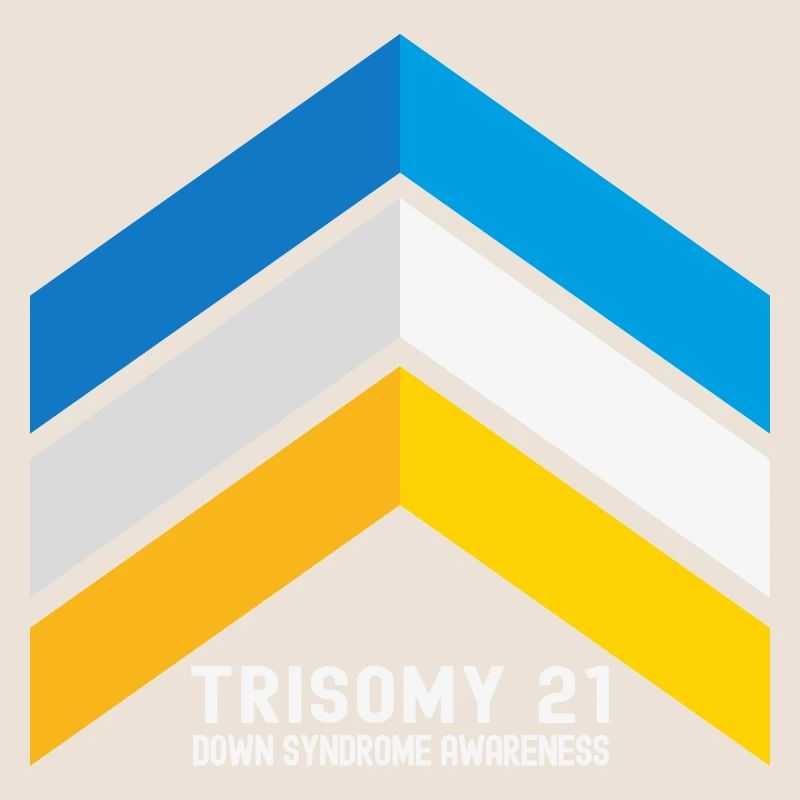 Down-Syndrom Drei-Chromosomen-Pfeile Bewusstsein