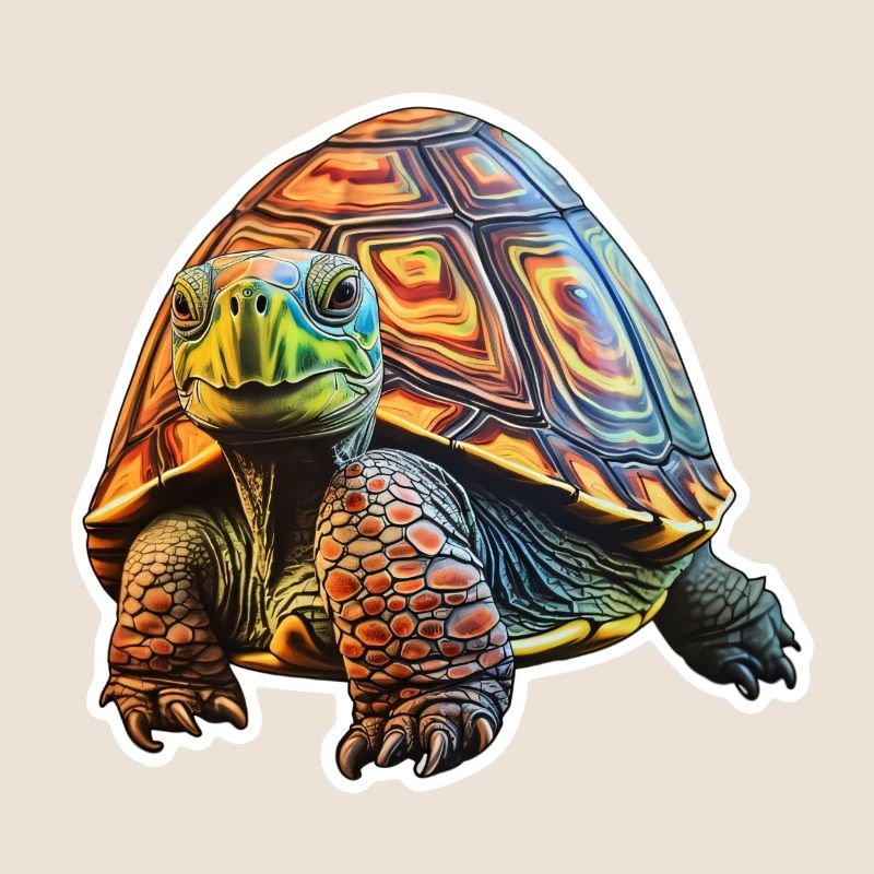 Tortue psychédélique