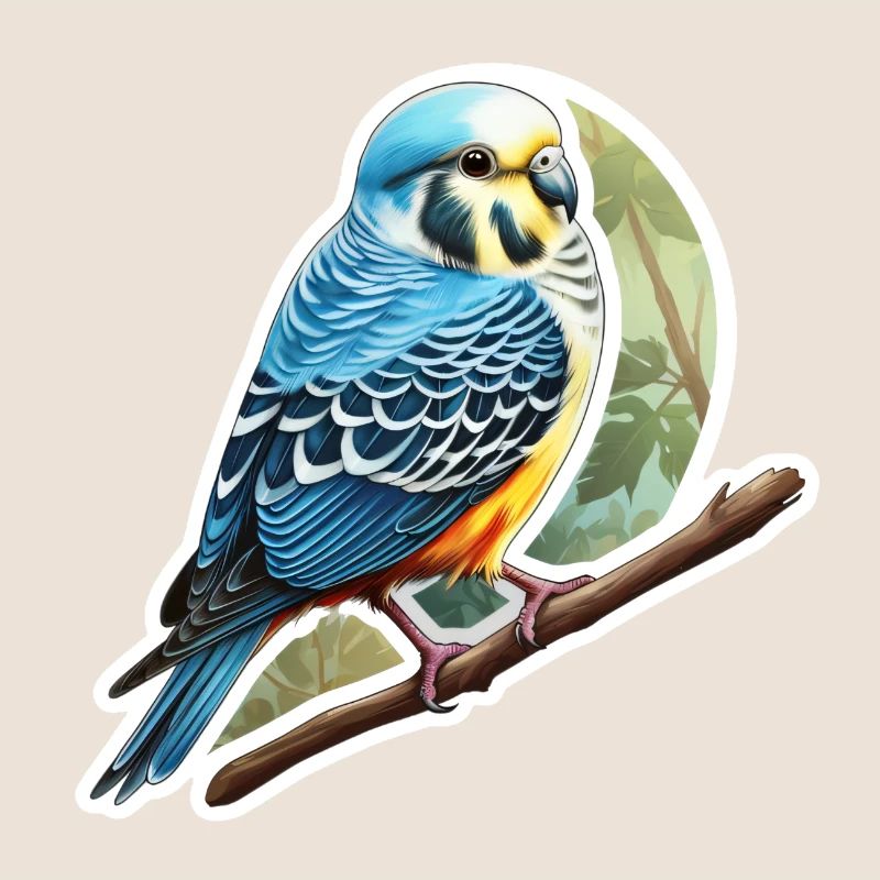 Perruche bleue