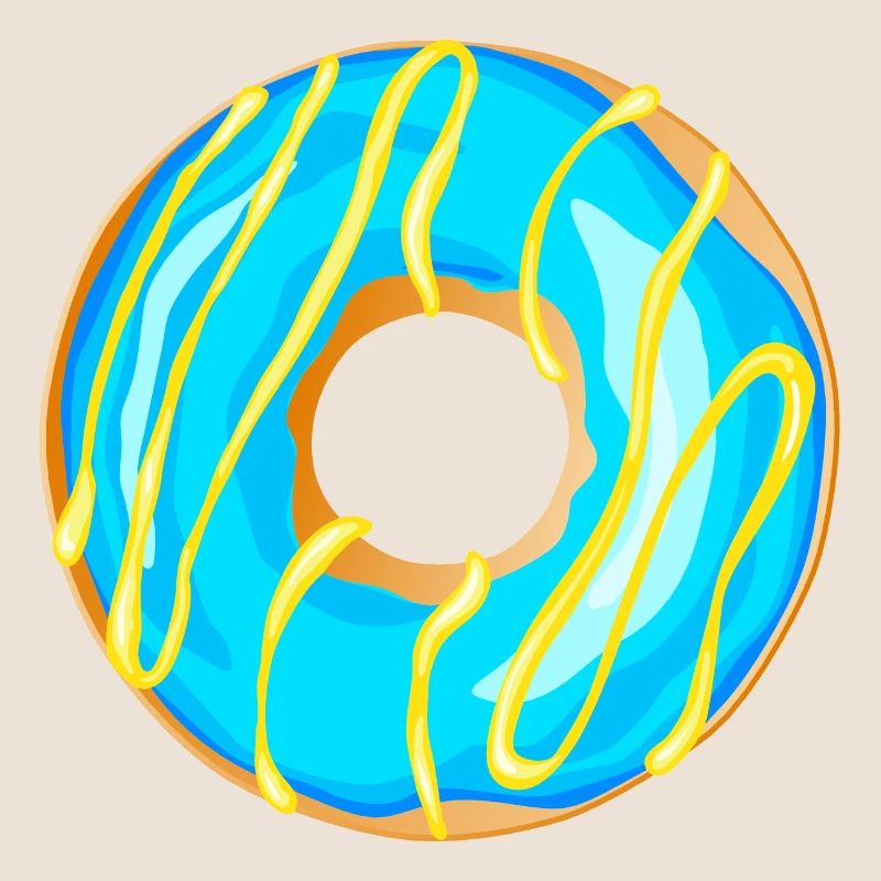 Donut Drawing Dessert Donuts Cake Pastry 1B