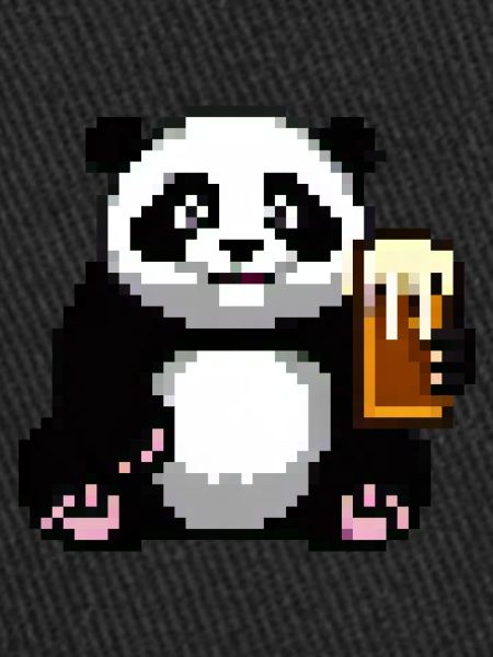 Pixel Panda Pint Time