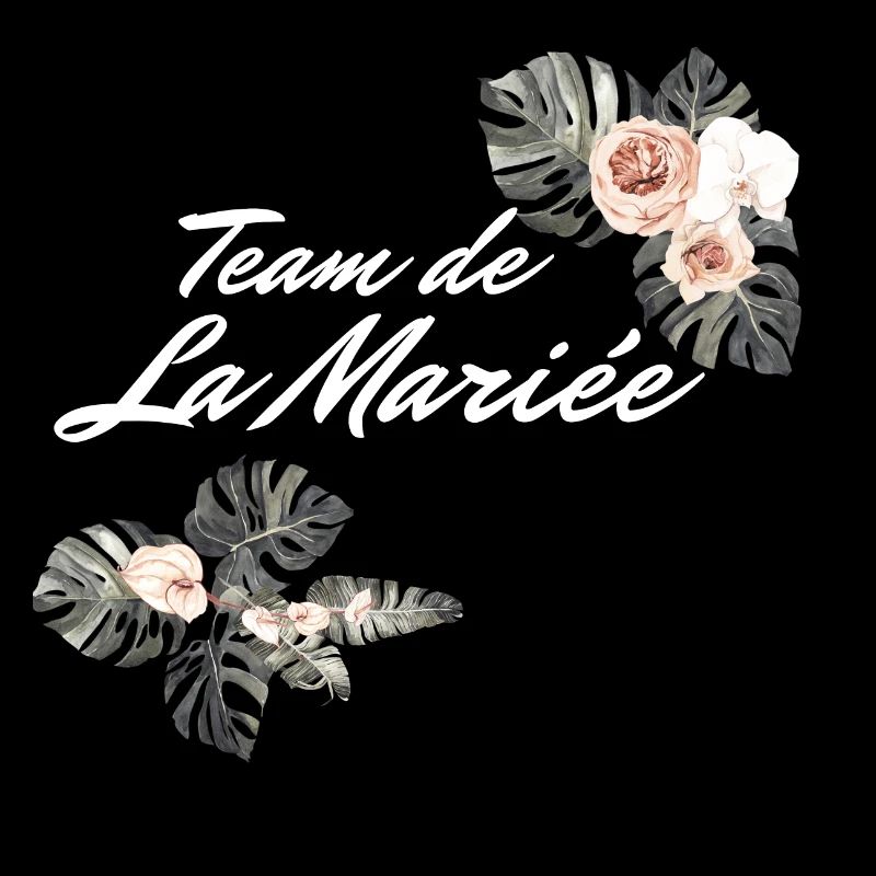 Team de La mariée floral tropical-idée cadeau Evjf