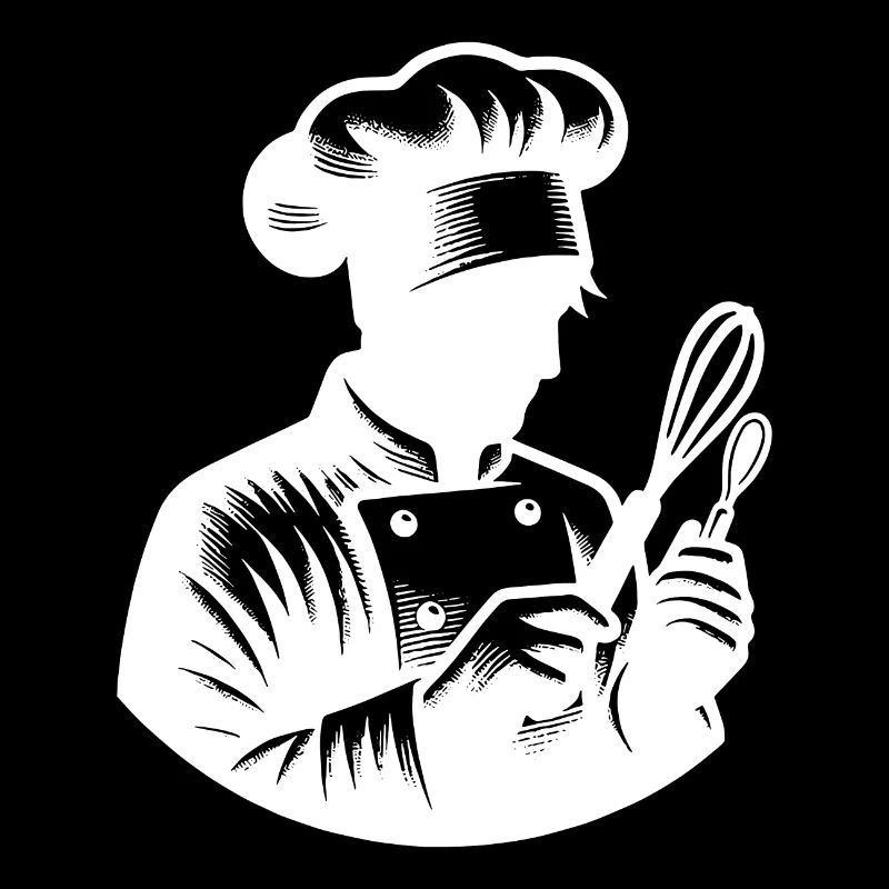 Baker Silhouette Portrait