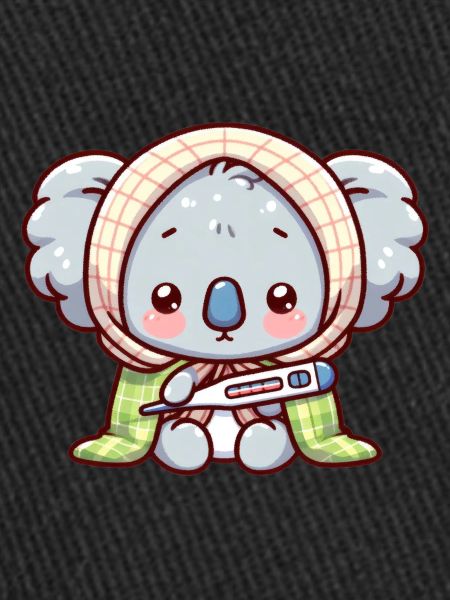 Un mignon koala malade