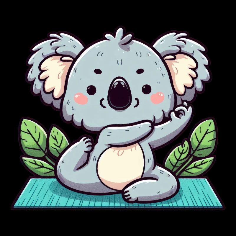 Cute Yoga Koala Bear