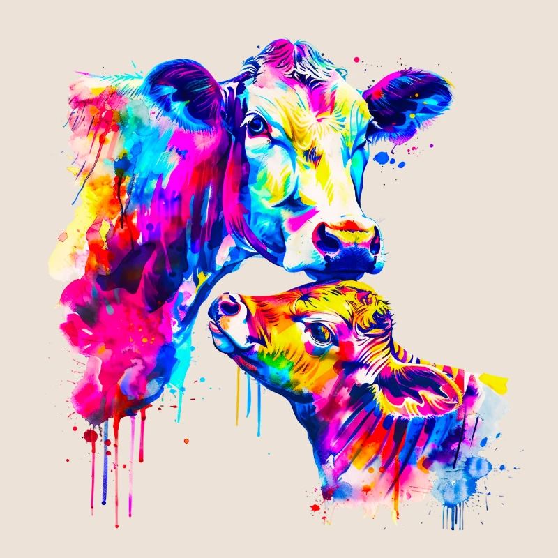 Vache avec veau