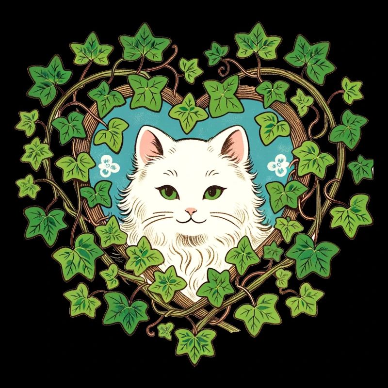Lierre chat blanc