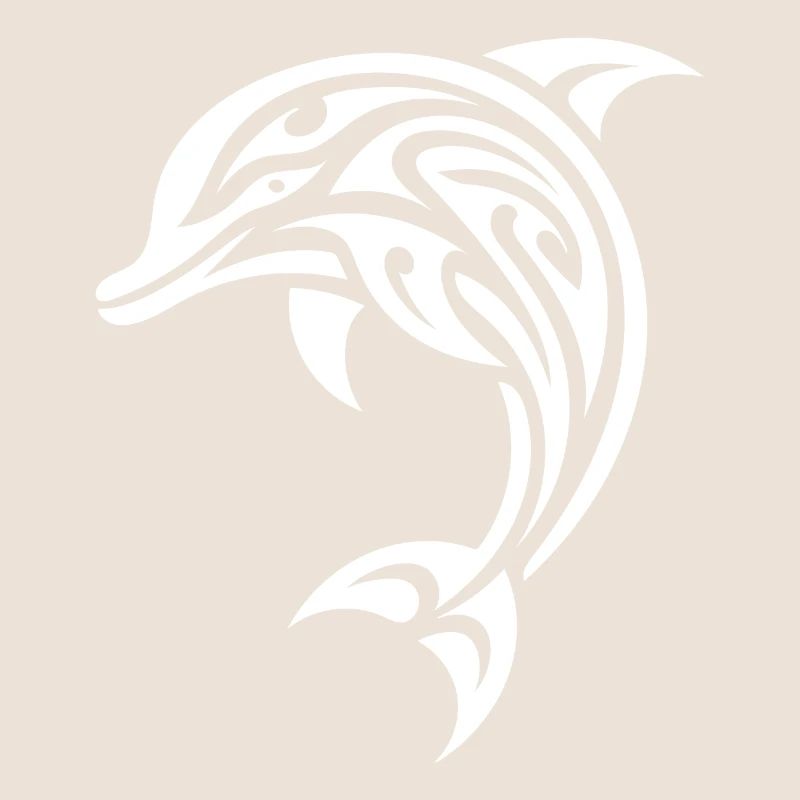 Sauter petit mignon bébé dauphin tatouage