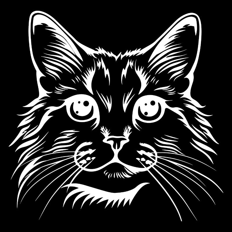 Chat, Motif De Chat, Visage De Chat