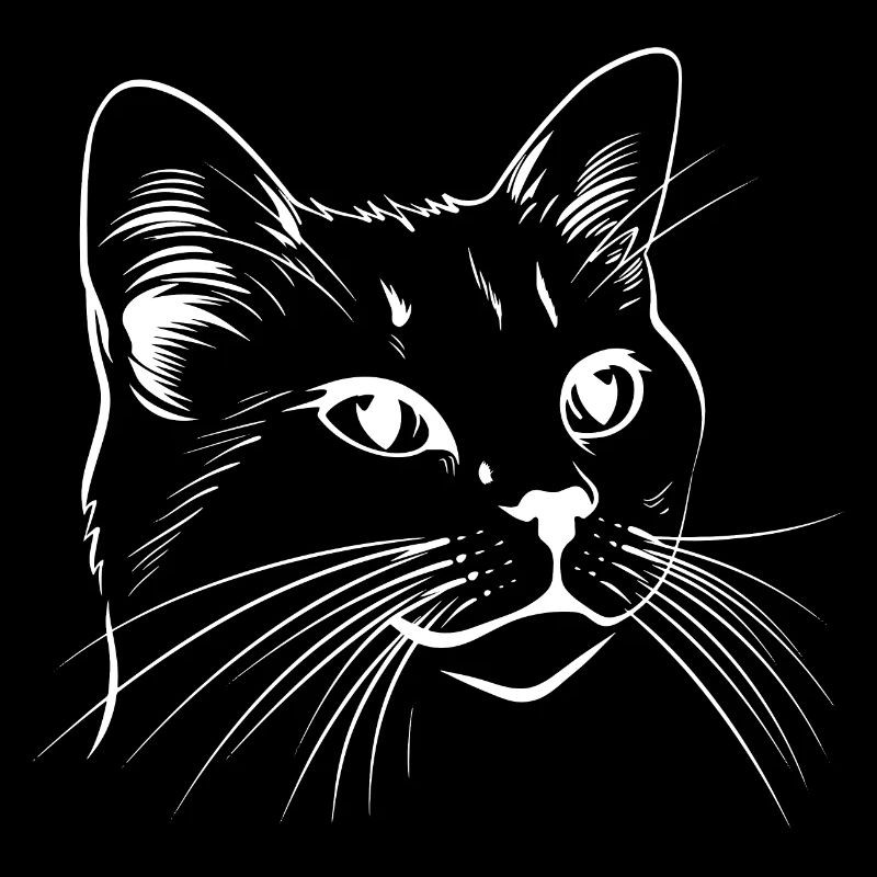 Chat, Motif De Chat, Visage De Chat