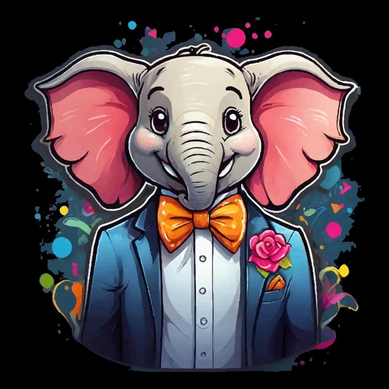 Éléphant comique drôle
